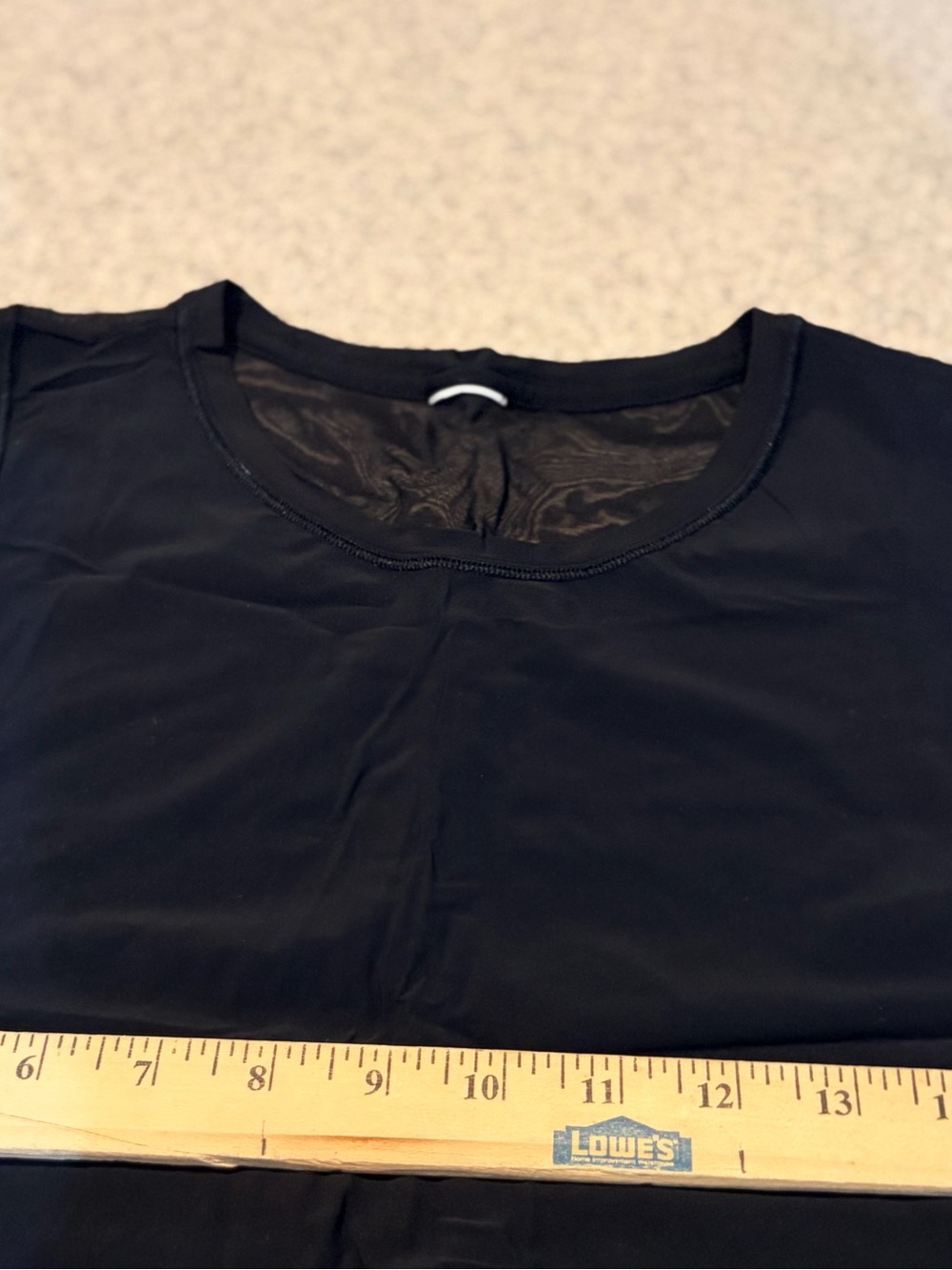 Athleta Black Crewneck Athletic Top